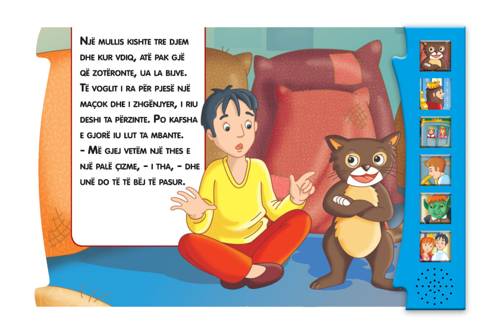 Dëgjo përrallën: Maçoku me çizme - LibraMagjik.ch